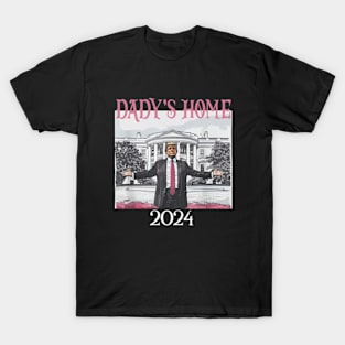 Trump Pink Daddys Home 2024 T-Shirt